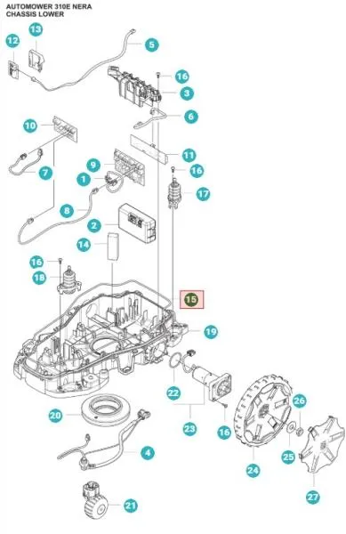 Dichtungsstreifen Chassis Husqvarna Automower 310/315 – 5886160-02