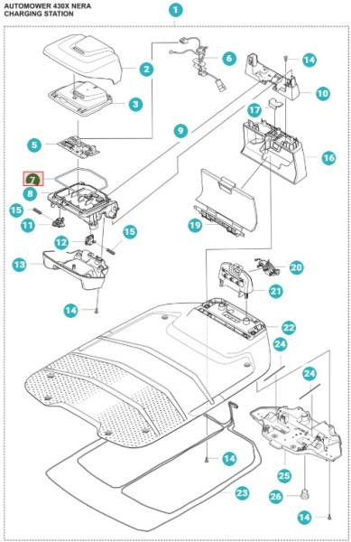 Dichtungsstreifen Husqvarna Automower 310/315 – 5886161-01