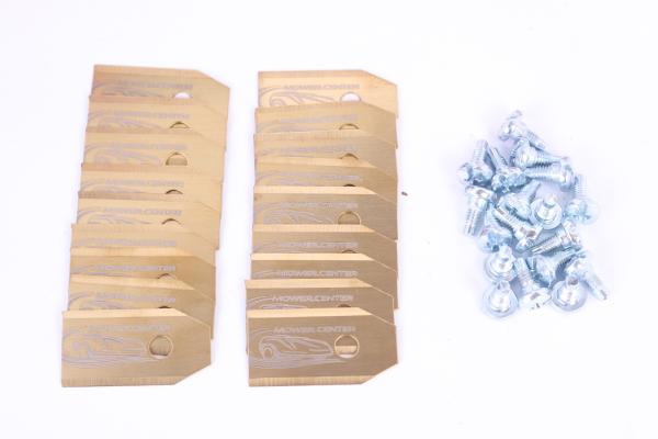 Rasenroboterklingen mower.center titanbeschichtet 35×18×0,75 mm (3 g) – besonders scharf