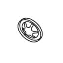 Sicherungsscheibe / Scheibe Push-On (Lock Washer) für Husqvarna Automower G2